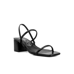 London Rag Women's Black Sling Back Sandals-picture-16