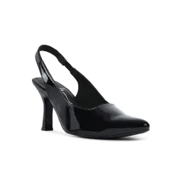 London Rag Women's Black Sling Back Stilettos-picture-29