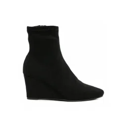 London Rag Women's Black Wedge Booties-picture-22