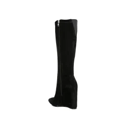 London Rag Women's Black Wedge Booties image 5