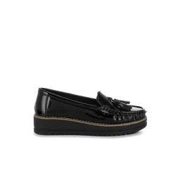London Rag Women's Black Wedge Moccasins-picture-32