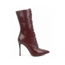 London Rag Women's Brown Stiletto Booties-picture-11