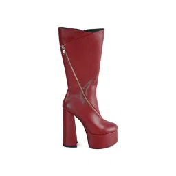 London Rag Women's Burgundy Casual Booties-picture-18