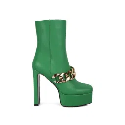 London Rag Women's Green Casual Booties-picture-33