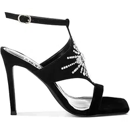 london rag Women's Jeweled Shiny Stiletto Heels-picture-11