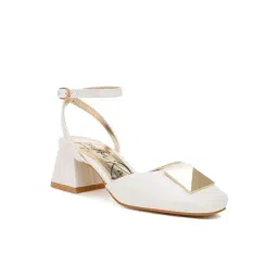London Rag Women's Off White Ankle Strap Sandals-picture-25