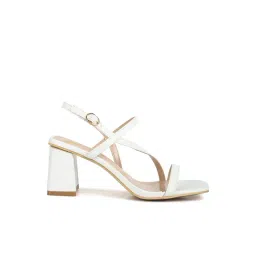 London Rag Women's Off White Back Strap Sandals-picture-26