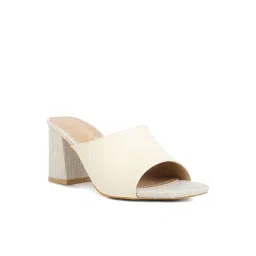 London Rag Women's Off White Casual Sandals image 2