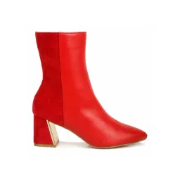London Rag Women's Red Casual Booties-picture-24