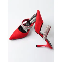 London Rag Women's Red Mule Shoes-picture-38