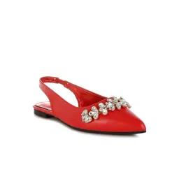 London Rag Women's Red Sling Back Sandals-picture-18