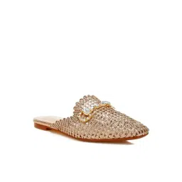 London Rag Women's Rose Gold Mule Shoes-picture-14