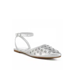 London Rag Women's Silver Ankle Strap Sandals-picture-20