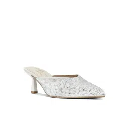 London Rag Women's White Mule Stilettos-picture-15