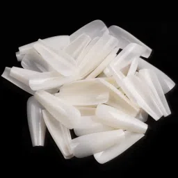 Long Coffin Fake Nails - Full Cover Natural Ballerina False Nail KIRA 400 Pcs Acrylic Nail Tips with Case, 10 Sizes image 5