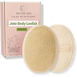 Loofah Body Scrubber for Bathing for Women & Men | Natural Organic Jute Made for Exfoliating, Deep Cleaning & Daily Use (PACK OF 1)-picture-49