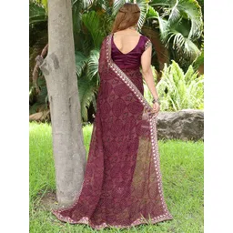 Lookmark Bandhani Pure Georgette Saree image 2