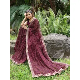 Lookmark Bandhani Pure Georgette Saree image 5