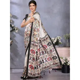 Lookmark Ethnic Motifs Bhagalpuri Saree With Unstitched Blouse Piece-picture-23