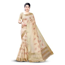 Lookmark Ethnic Motifs Printed Saree With Blouse Piece-picture-23