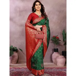 Lookmark Ethnic Motifs Zari Art Silk Handloom Banarasi Saree-picture-18