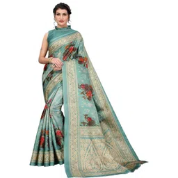 Lookmark Floral Art Silk Kanjeevaram Saree-picture-24