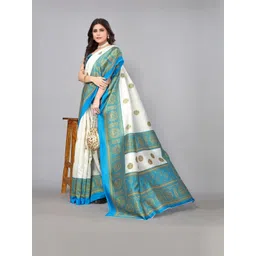 Lookmark Floral Art Silk Kanjeevaram Saree-picture-22
