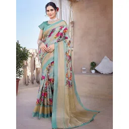 Lookmark Floral Zari Art Silk Kanjeevaram Saree-picture-30