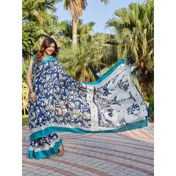 Lookmark Women Floral Printed Saree image 1