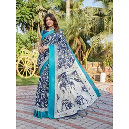 Lookmark Women Floral Printed Saree image 5