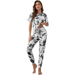 lookmark Women Polycotton Women's Tie Dye Printed Pajama Set(Ngt-Nw02)-picture-12