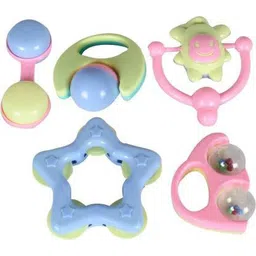 looknlvesports Toddlers Bright and Colorful 5 Piece Baby Musical Rattle Rattle-picture-13