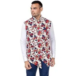 Looks Plus Men's Fashion Waistcoat Nehru Styled KH-1350. Lk PL-picture-18