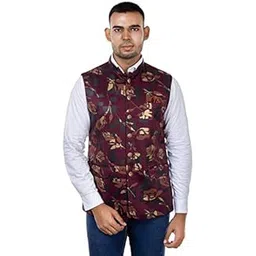 Looks Plus Men's Fashion Waistcoat Nehru Styled KH-1704. Lk PL-picture-51