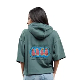 Looks United Graphic Printed Hooded Cotton Boxy Crop Top-picture-36