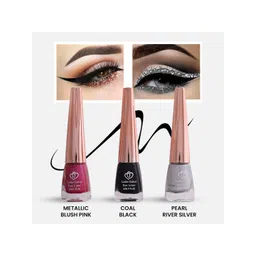 Looks United Set Of 3 Long Lasting Intense Single Stroke Metallic Liquid Eyeliner -5mlEach-picture-40