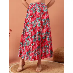 LookShine New Printed Flared Maxi Skirt-picture-41