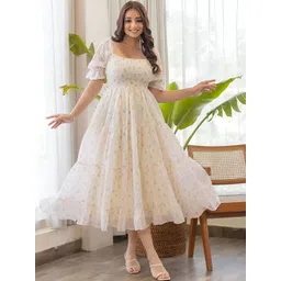 LookShine Women Polyester Printed A-Line Dresses-picture-34