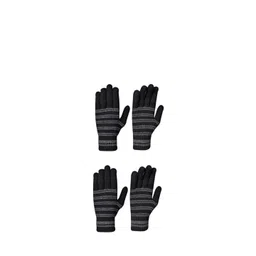 LOOM LEGACY Men Pack Of 2 Striped Acrylic Winter Gloves-picture-31