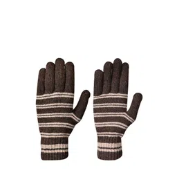 LOOM LEGACY Men Patterned Acrylic Winter Gloves-picture-39