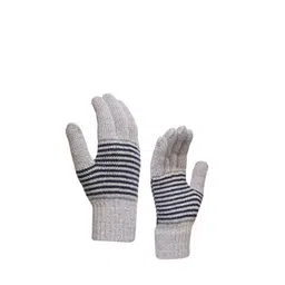 LOOM LEGACY Men Striped Acrylic Winter Gloves-picture-28