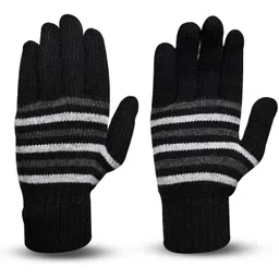 loom legacy Striped, Self Design Winter Men Gloves-picture-25
