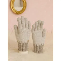 LOOM LEGACY Women Patterned Touchscreen Gloves-picture-39
