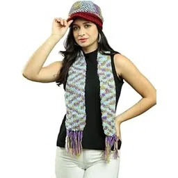 loom legacy Women's Acrylic Wool Combo Pack of Winter Cap with Muffler (CC-3934_Multi_Free Size) Multicolour-picture-12