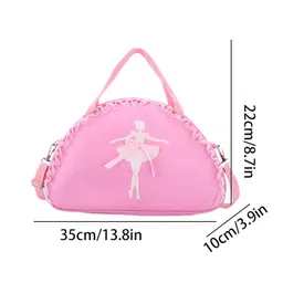 loom tree Gym Duffel Bag Sweet Ballet Dance Bag For Ballet Class Dance Recitals Sports Pink image 3