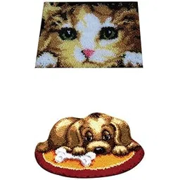 LOOM TREE 2 Set Latch Hook Kits with Basic Tool and Instruction for Rug Making | Latch Hooking Kits-image-18