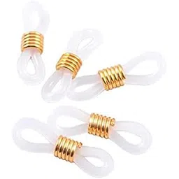 loom tree 2X50Pcs Ends Eyeglass Glasses Holder Repair Chain Cord Loop Ends White Golden | Fashion Jewelry | Eyeglass Chains & Holders-picture-45