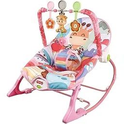 loom tree LOOM TREE® Baby Bouncer Portable Comfort Rocker Seat for Newborn Babies 0-6 Months Style O | Baby Gear | Bouncers & Vibrating Chairs-picture-28