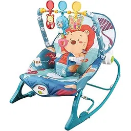 loom tree LOOM TREE® Baby Bouncer Portable Comfort Rocker Seat for Newborn Babies 0-6 Months Style P | Baby Gear | Bouncers & Vibrating Chairs-picture-39