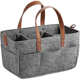 loom tree LOOM TREE® Felt Fabric Baby Diaper Bag Lightweight Baby Products Organizer Compartment Dark Gray | Strollers & Accessories | Stroller Accessories | Organizers & Nets-picture-14
